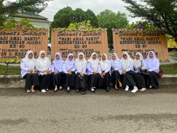 MTsN 7 Merangin Ikuti Upacara HAB ke-80 Kemenag