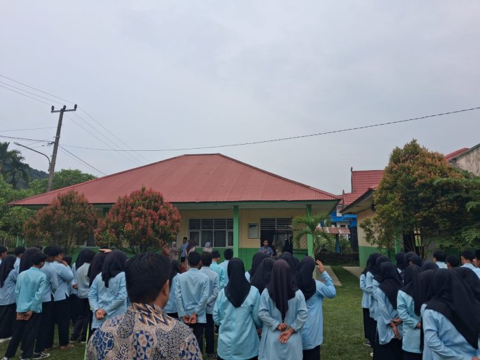 MTsN 7 Merangin Gelar Apel Kedisiplinan Jelang Memasuki Bulan Ramadan.