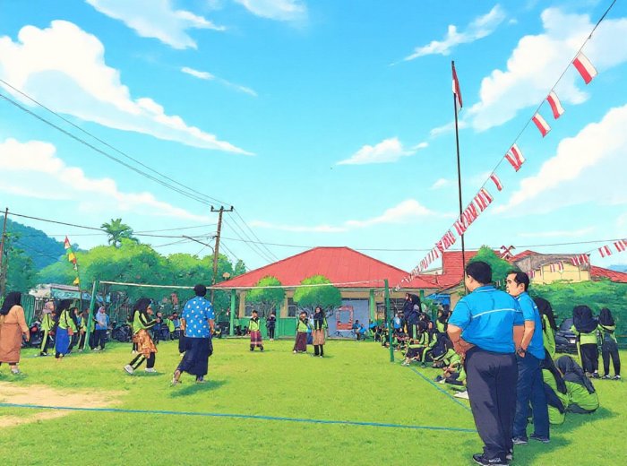 Semarak HUT RI ke 81 di MTsN 7 Merangin hari Pertama