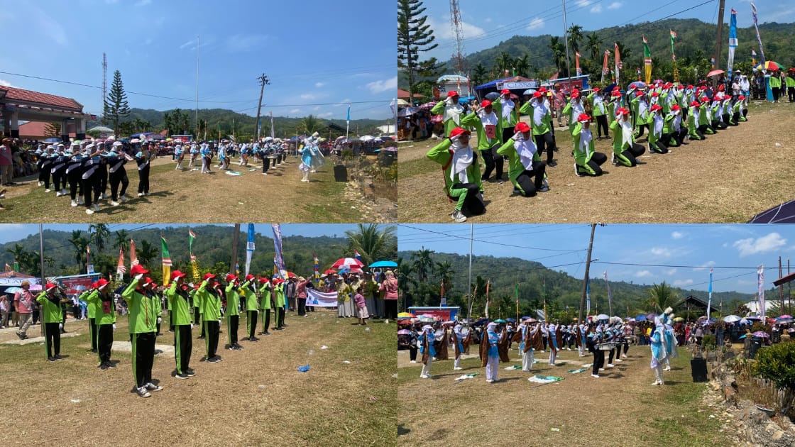 Siswa/i MTsN 7 Merangin mengikuti Lomba Drumband dan Lomba Gerak Jalan yang diselenggarakan oleh Kecamatan Pangkalan Jambu