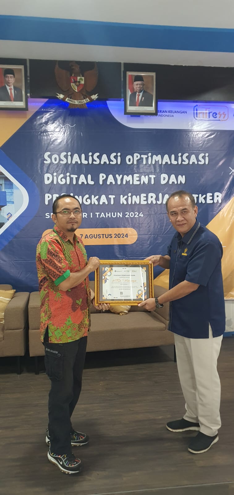 MTsN 7 Merangin Raih Peringkat 1 Kinerja Satuan Kerja Semester 1Tahun 2024