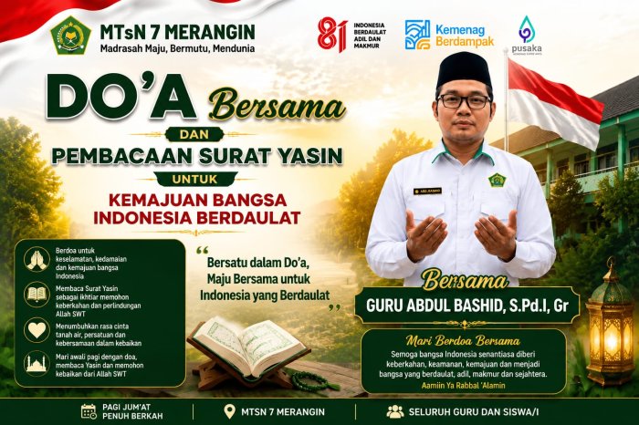 Bangun Karakter Religius, MTsN 7 Merangin Rutin Gelar Yasinan dan Doa Bersama Setiap Jumat Pagi Bangun Karakter Religius, MTsN 7 Merangin Rutin Gelar Yasinan dan Doa Bersama Setiap Jumat Pagi